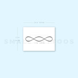 Double Infinity Symbol Temporary Tattoo (Set of 3)