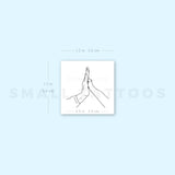Small Dog High Five Temporary Tattoo (Set of 3)