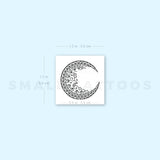 Small Ornamental Moon Temporary Tattoo (Set of 3)
