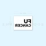 Fuck Bone Cancer Temporary Tattoo (Set of 3)