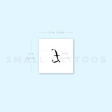 British Pound Sterling Sign Temporary Tattoo (Set of 3)