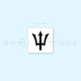 Barbados Trident Temporary Tattoo (Set of 3)
