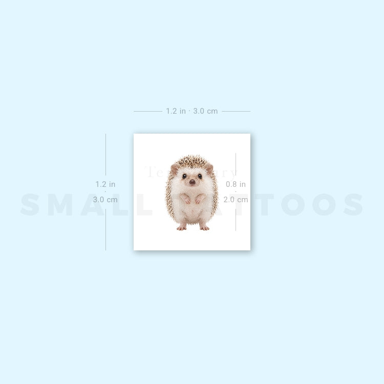 Baby Hedgehog Temporary Tattoo (Set of 3)