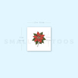 Poinsettia Temporary Tattoo (Set of 3)