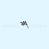 Checkered Flag Temporary Tattoo (Set of 3)
