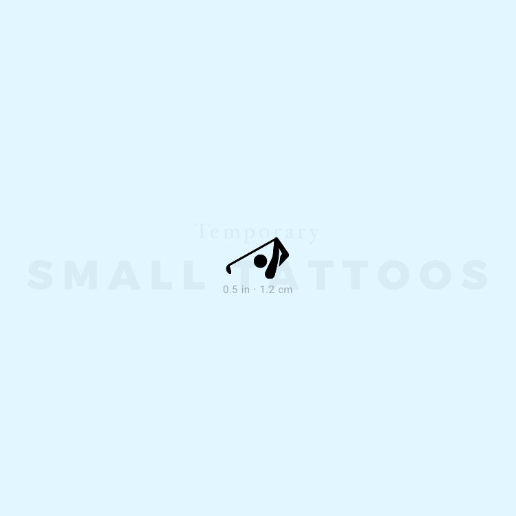 Golf Symbol Temporary Tattoo (Set of 3)