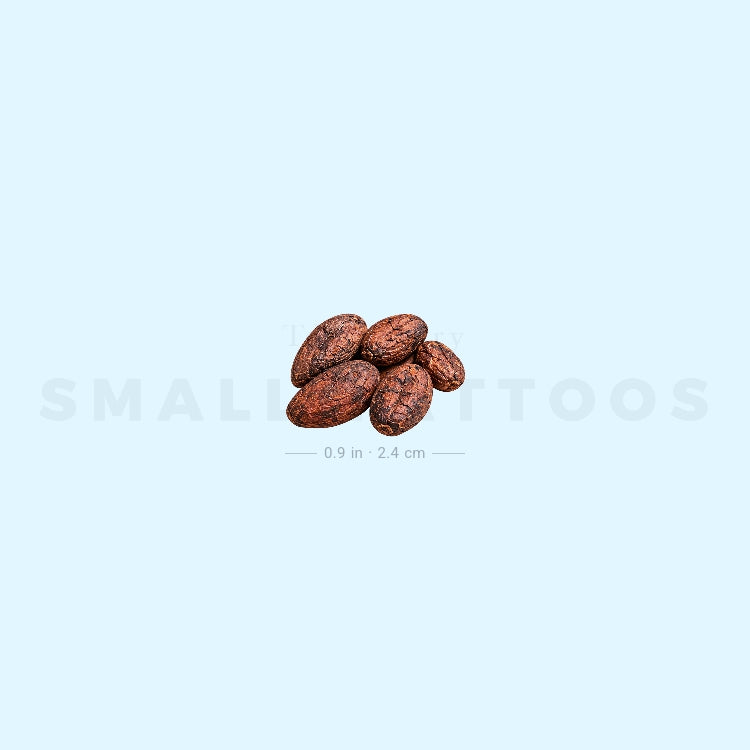 Cocoa Beans Temporary Tattoo (Set of 3)