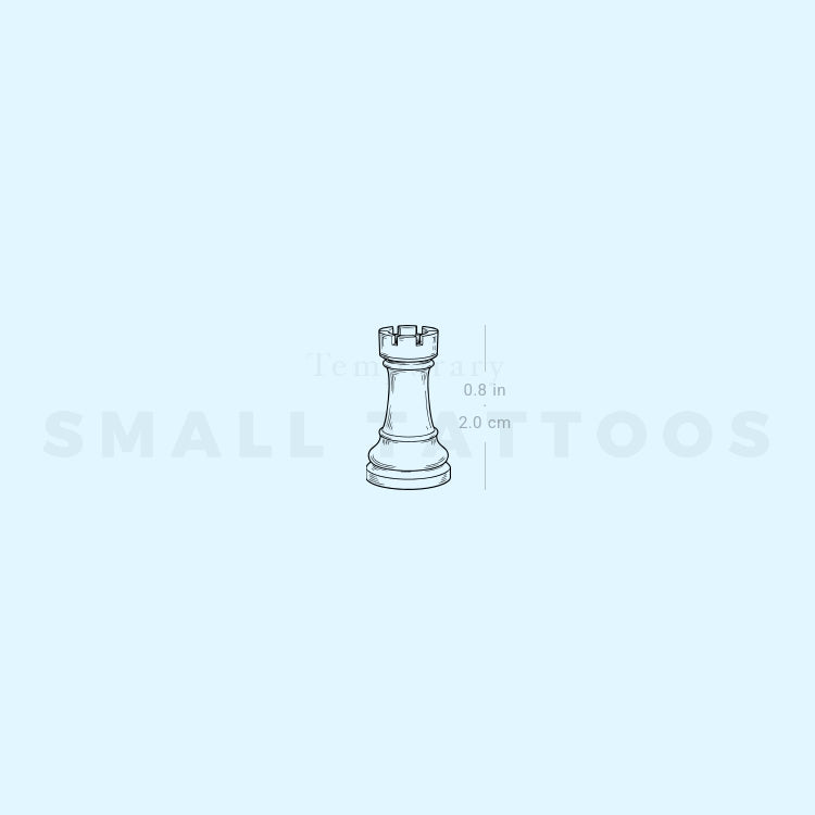 Rook Temporary Tattoo (Set of 3)