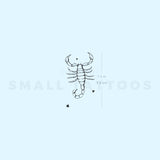Scorpion By Stefano Mazza Temporary Tattoo (Set of 3)
