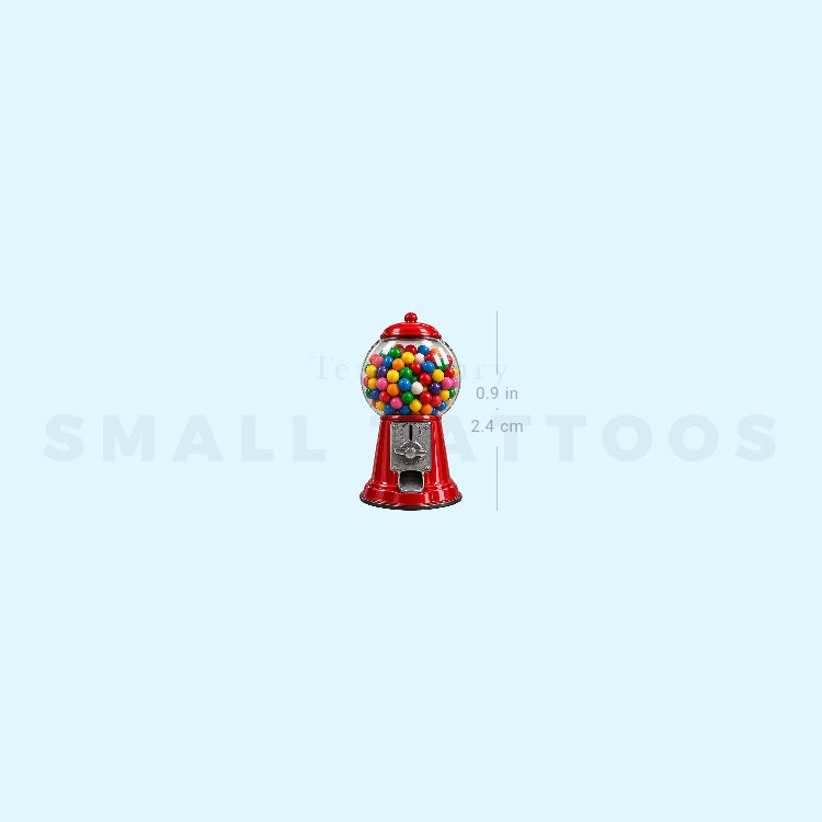 Gumball Machine Temporary Tattoo (Set of 3)