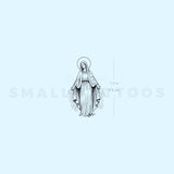 Enlightened Virgin Mary Temporary Tattoo (Set of 3)