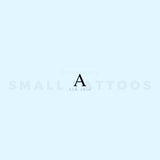 Uppercase Alpha Temporary Tattoo (Set of 3)