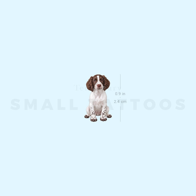 English Springer Spaniel Puppy Temporary Tattoo (Set of 3)