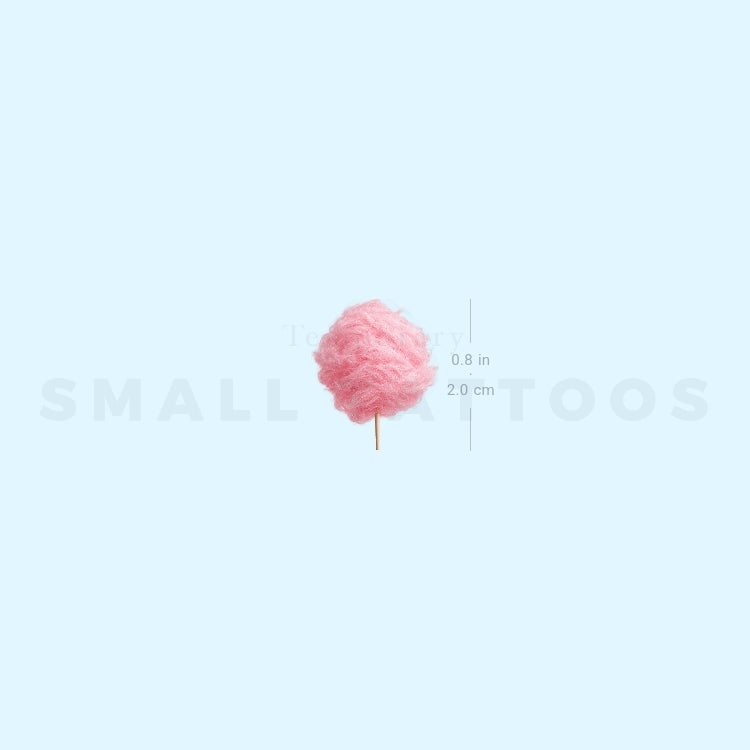 Cotton Candy Temporary Tattoo (Set of 3)