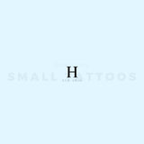 Uppercase Eta Temporary Tattoo (Set of 3)