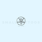 Small Sand Dollar Temporary Tattoo (Set of 3)