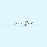 Fear God Temporary Tattoo (Set of 3)