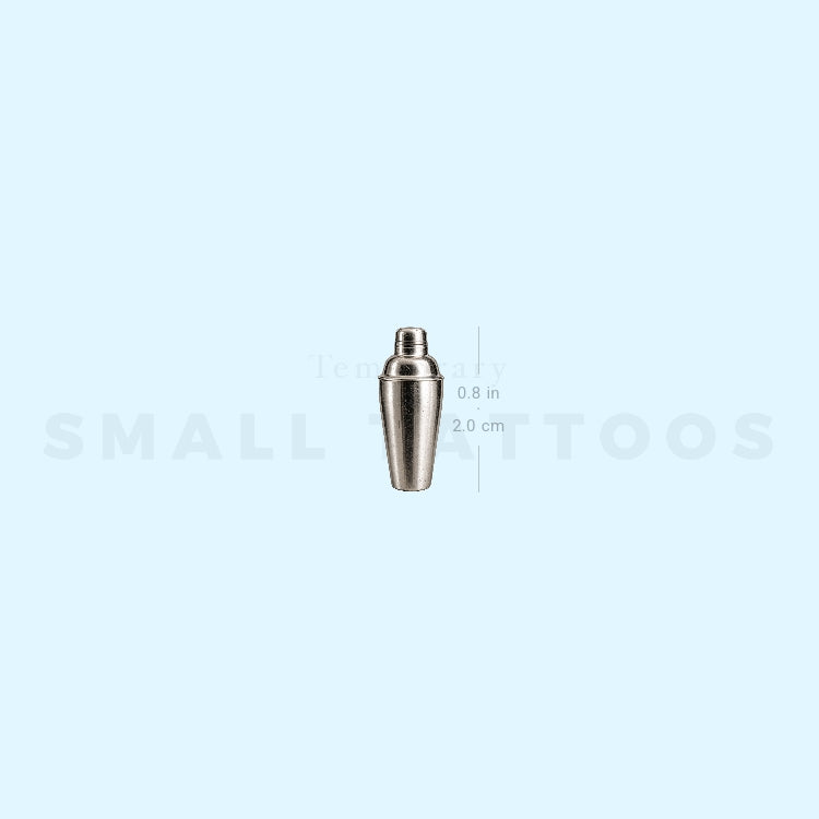 Cocktail Shaker Temporary Tattoo (Set of 3)