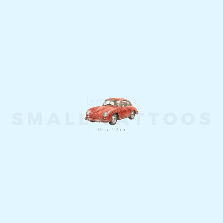 Porsche 356 Temporary Tattoo (Set of 3)