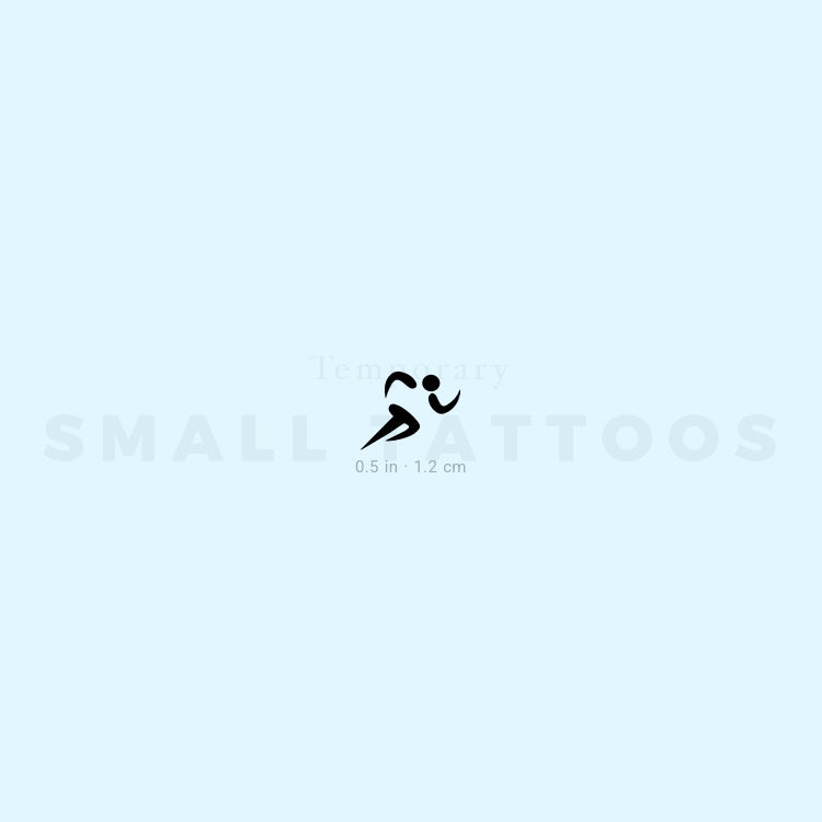 Running Symbol Temporary Tattoo (Set of 3)