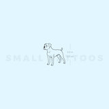 Boxer Dog Temporary Tattoo (Set of 3)