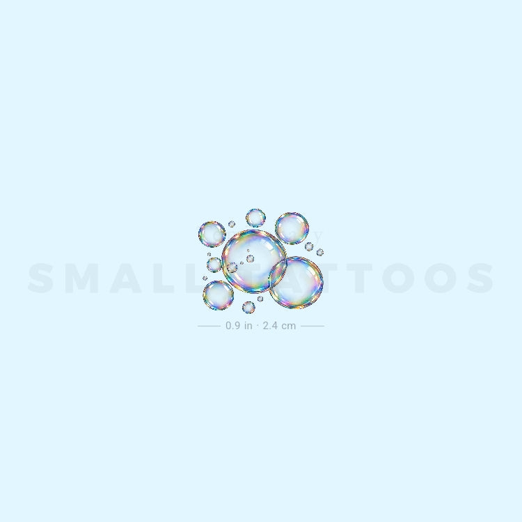 Soap Bubbles Temporary Tattoo (Set of 3)