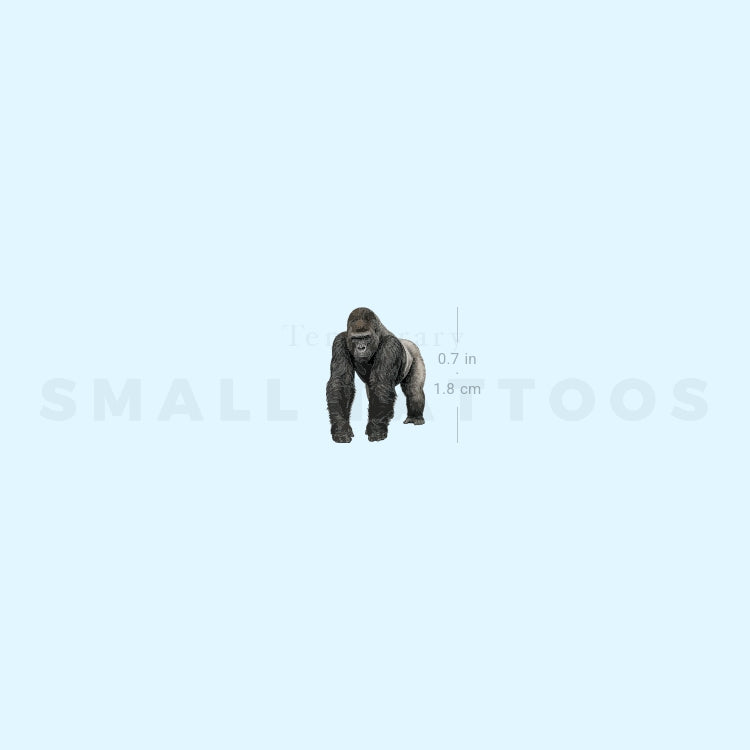 Gorilla Temporary Tattoo (Set of 3)