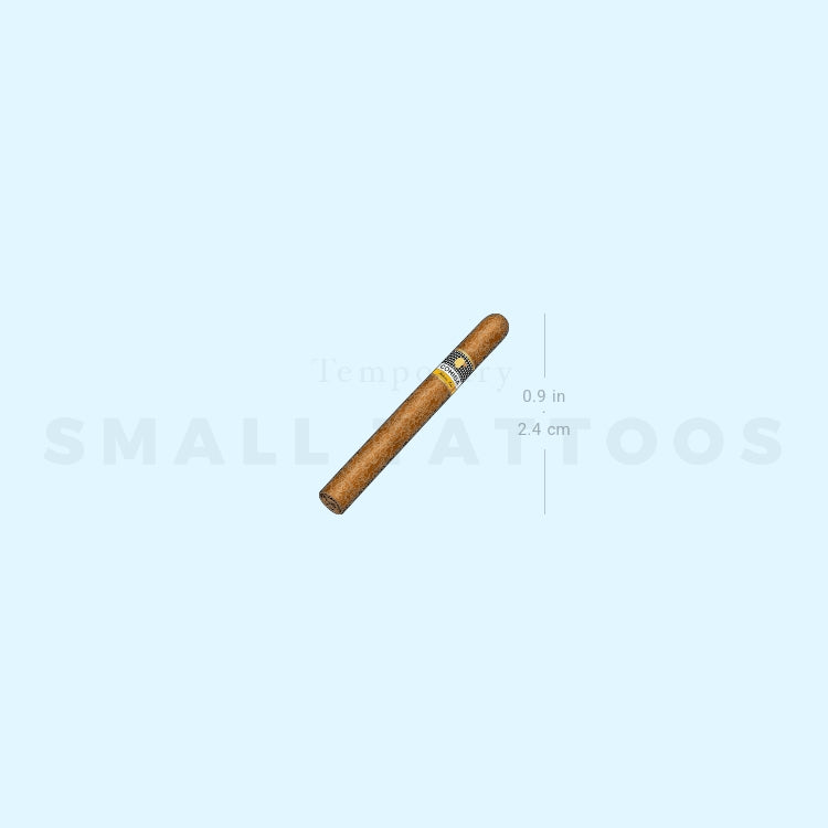 Cuban Cigar Temporary Tattoo (Set of 3)