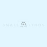 Tiny Sacred Lotus Temporary Tattoo (Set of 3)