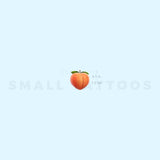 Peach Emoji Temporary Tattoo (Set of 3)