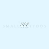 222 Temporary Tattoo By M3.Ink (Set of 3)