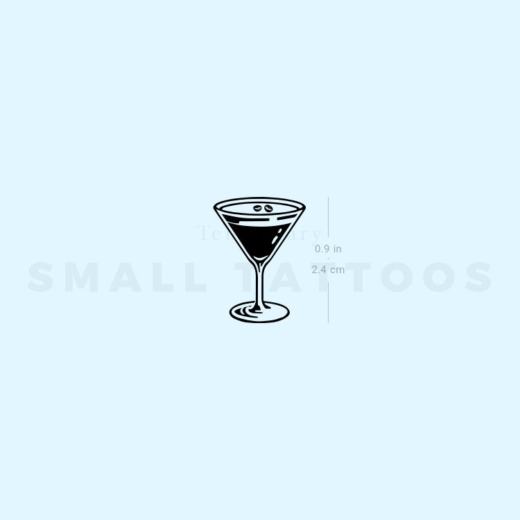 Espresso Martini Temporary Tattoo (Set of 3)