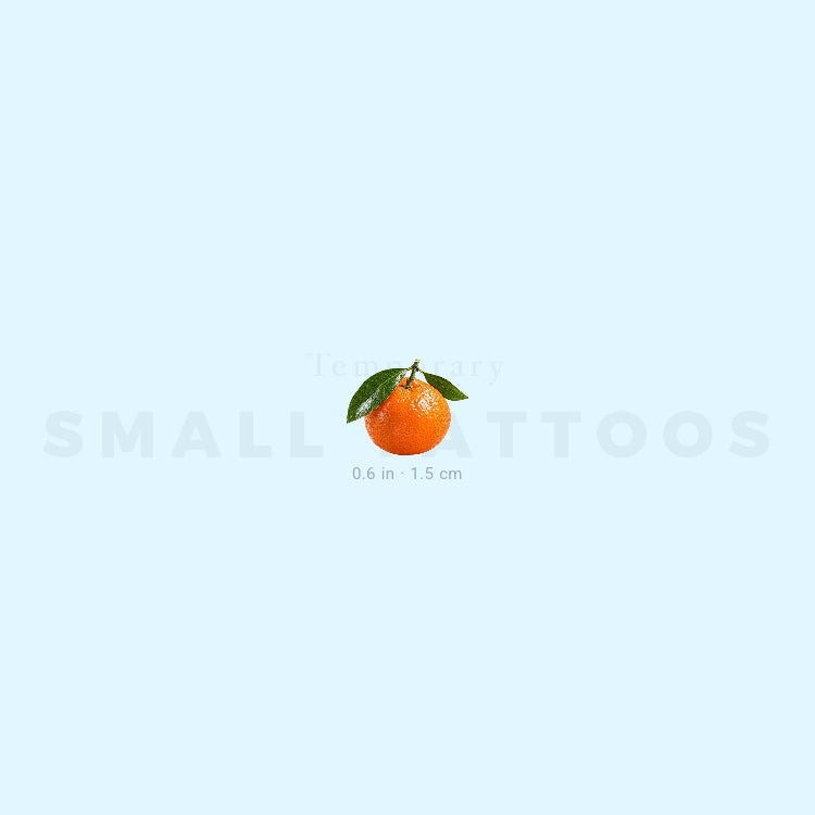 Tangerine Temporary Tattoo (Set of 3)