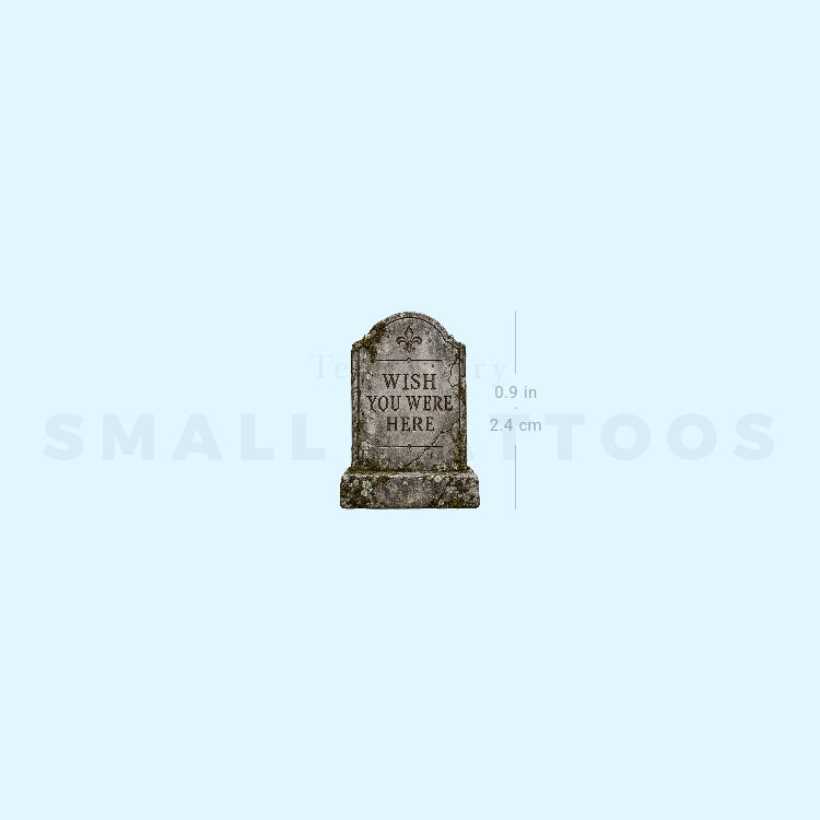 Gravestone Temporary Tattoo (Set of 3)