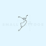 Golden Ballerina Temporary Tattoo (Set of 3)