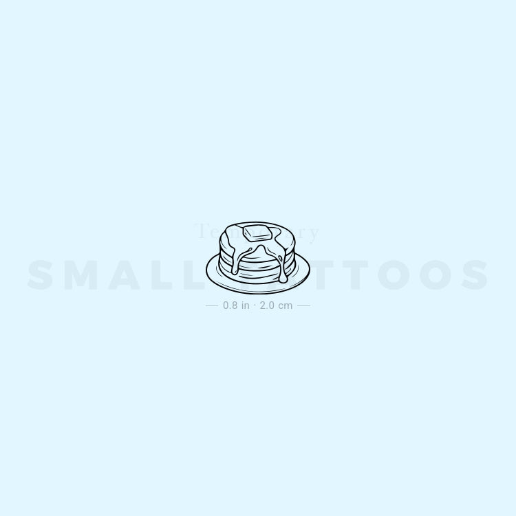 Pancakes Temporary Tattoo (Set of 3)