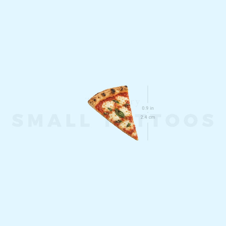 Pizza Marguerita Slice Temporary Tattoo (Set of 3)