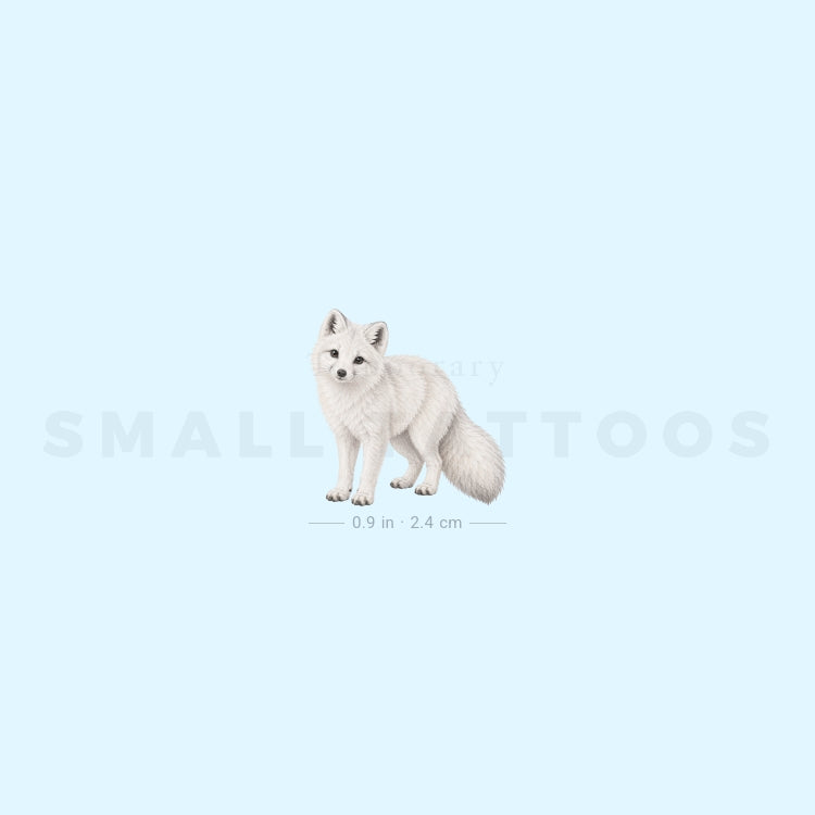 Arctic Fox Temporary Tattoo (Set of 3)