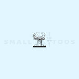 Atomic Bomb Mushroom Cloud Temporary Tattoo (Set of 3)