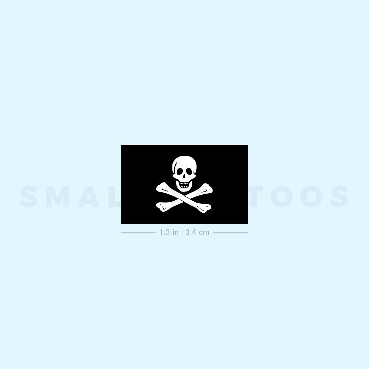 Jolly Roger Temporary Tattoo (Set of 3)