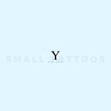 Uppercase Upsilon Temporary Tattoo (Set of 3)