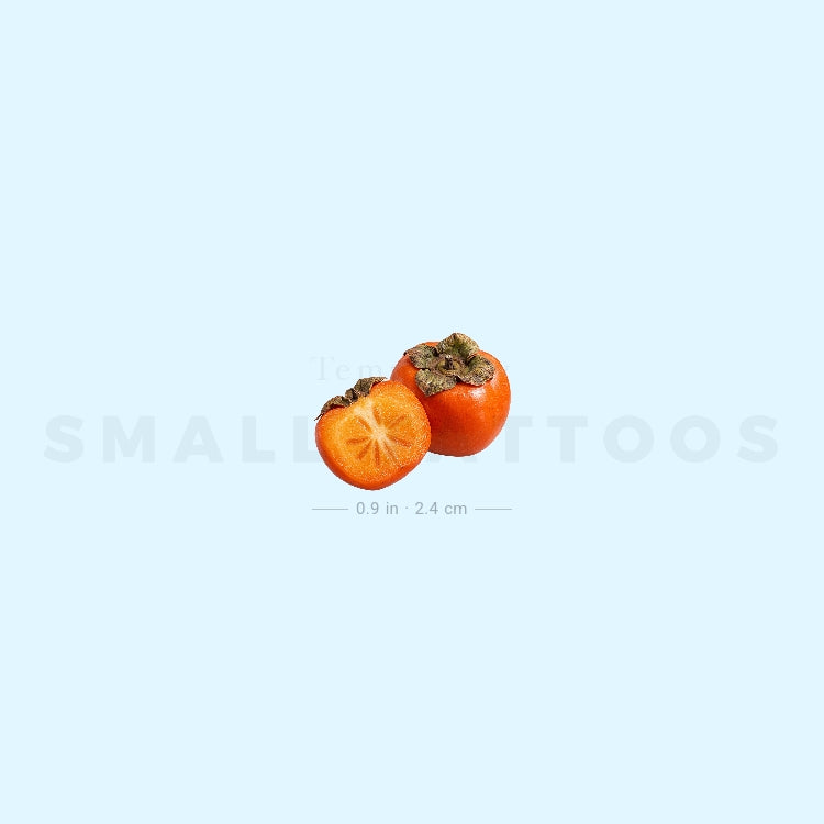 Persimmon Temporary Tattoo (Set of 3)