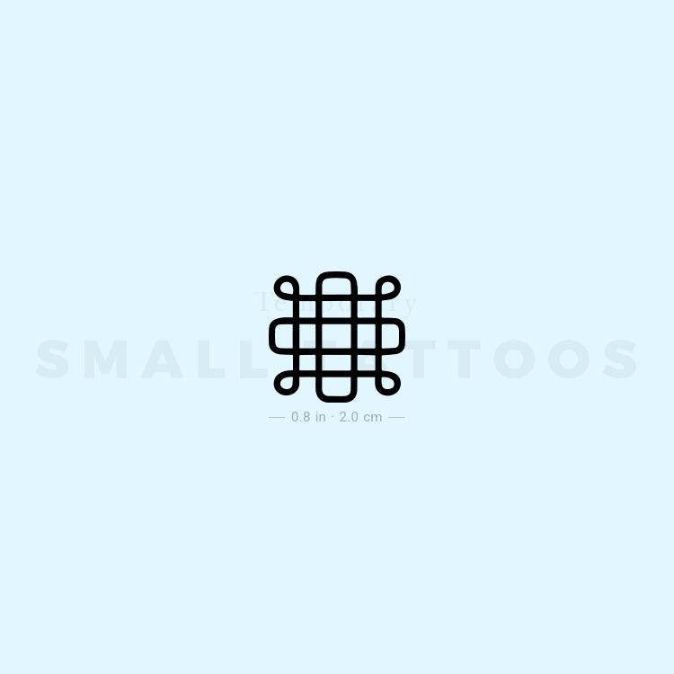 Tatuaje temporal del símbolo de Samhain (juego de 3)