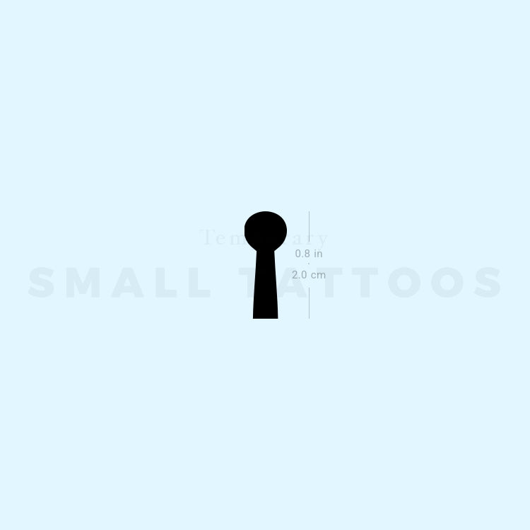 Tatuaje temporal de ojo de cerradura pequeño (juego de 3)