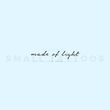 Made Of Light Temporary Tattoo (Set of 3)