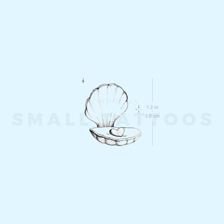 Scallop By Stefano Mazza Temporary Tattoo (Set of 3)