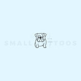 Bulldog Temporary Tattoo (Set of 3)