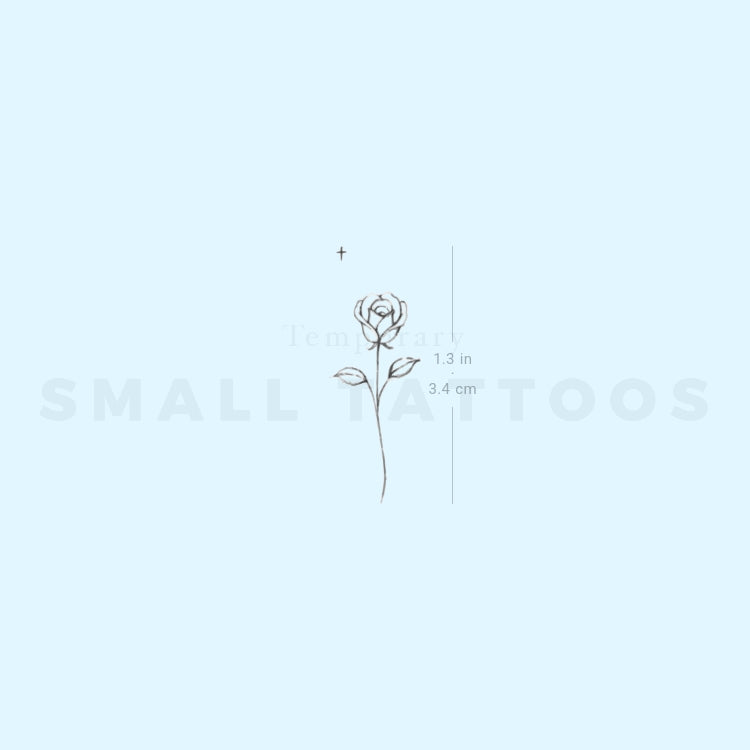Little Rose By Stefano Mazza Temporary Tattoo (Set of 3)