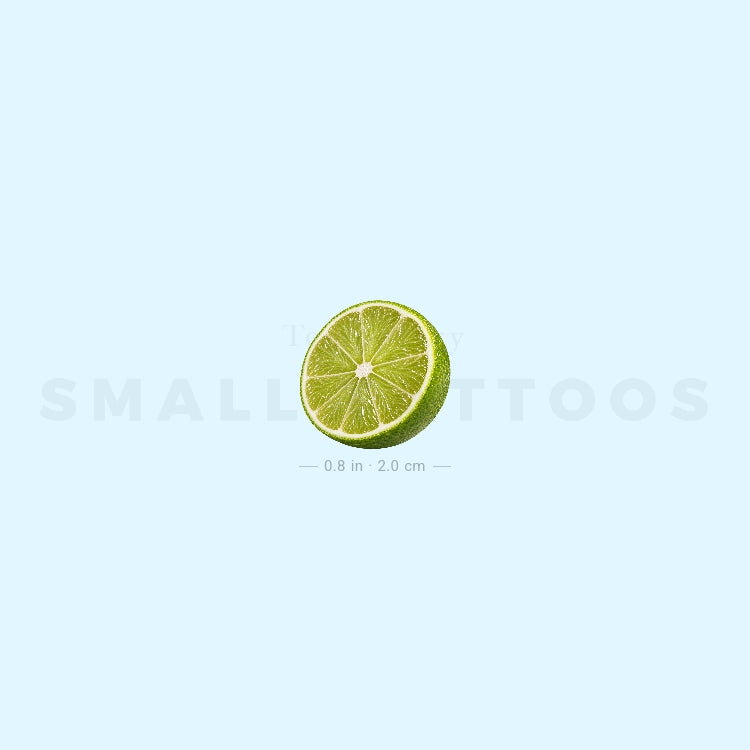 Half Lime Temporary Tattoo (Set of 3)