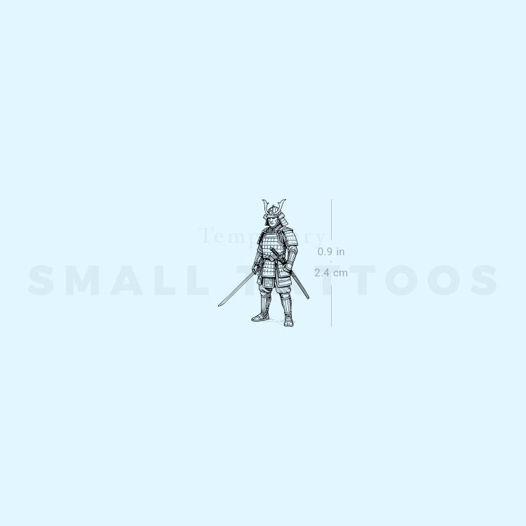 Tatuaje temporal de samurái (juego de 3)